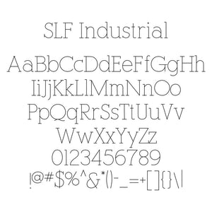 Rhino Single Line Engraving Font - "Industrial"