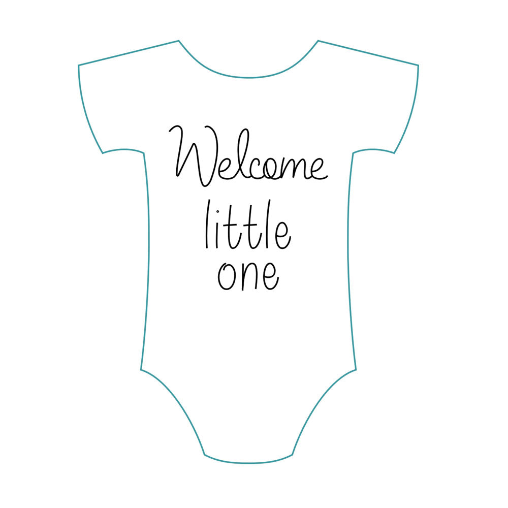 Welcome Little One Single Line Design