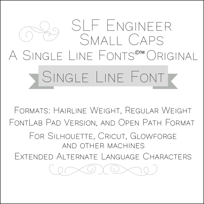 slf engineer single line font for drafting drawing cardmaking foil quill cricut sillhouette and more