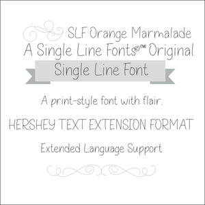 slf orange marmalade single line hershey text extension format single line font