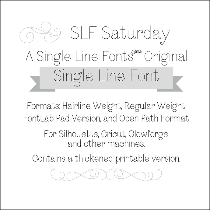 slf saturday sketch pen font single liine font for glowforge sillhouette cricut lasers signmaking cardmaking foil quill