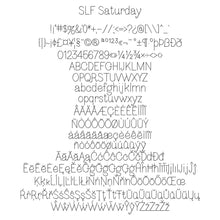 Load image into Gallery viewer, slf saturday hairline monoline sketch pen single line font