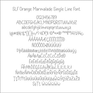 slf orange marmelade single line inkscape hershey extension font file