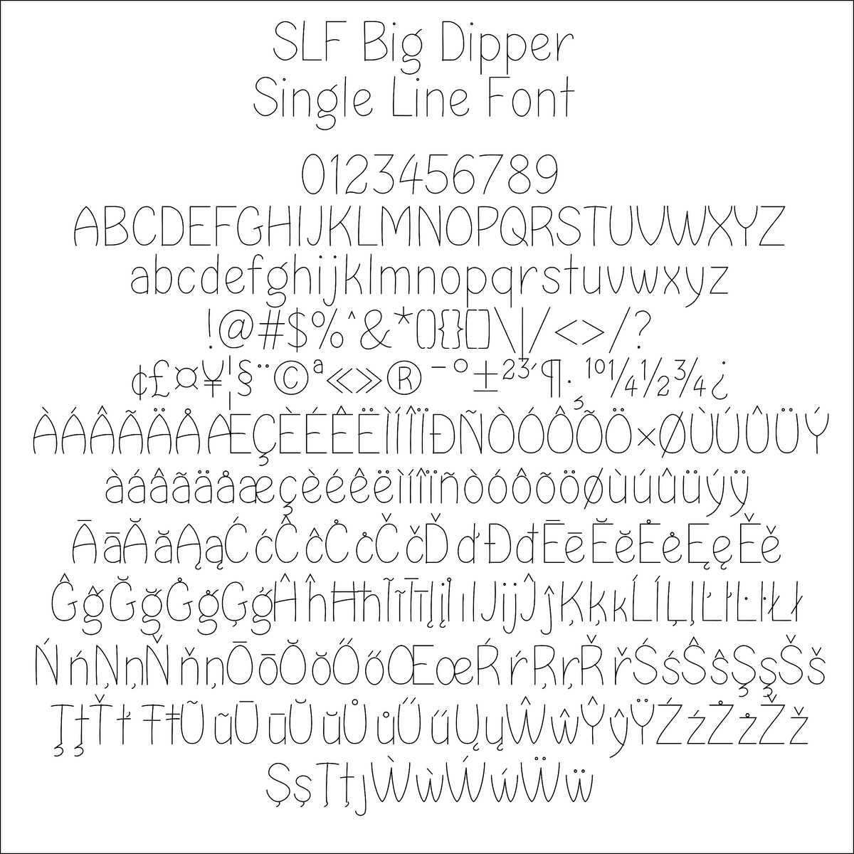 Single Line Font 