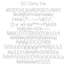 Load image into Gallery viewer, slf cherry tree single line font all characters