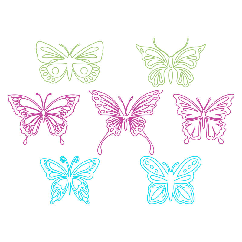 Butterflies Pack – Single Line Fonts