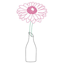 Load image into Gallery viewer, single line svg gerbera daisy svg design for use with silhouette machines pen tools foil quill