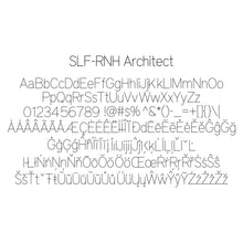 Load image into Gallery viewer, SLF-RHN Architect Single Line Engraving Font for Rhino Software