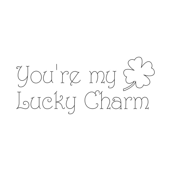 Lucky Charm Single Line SVG File