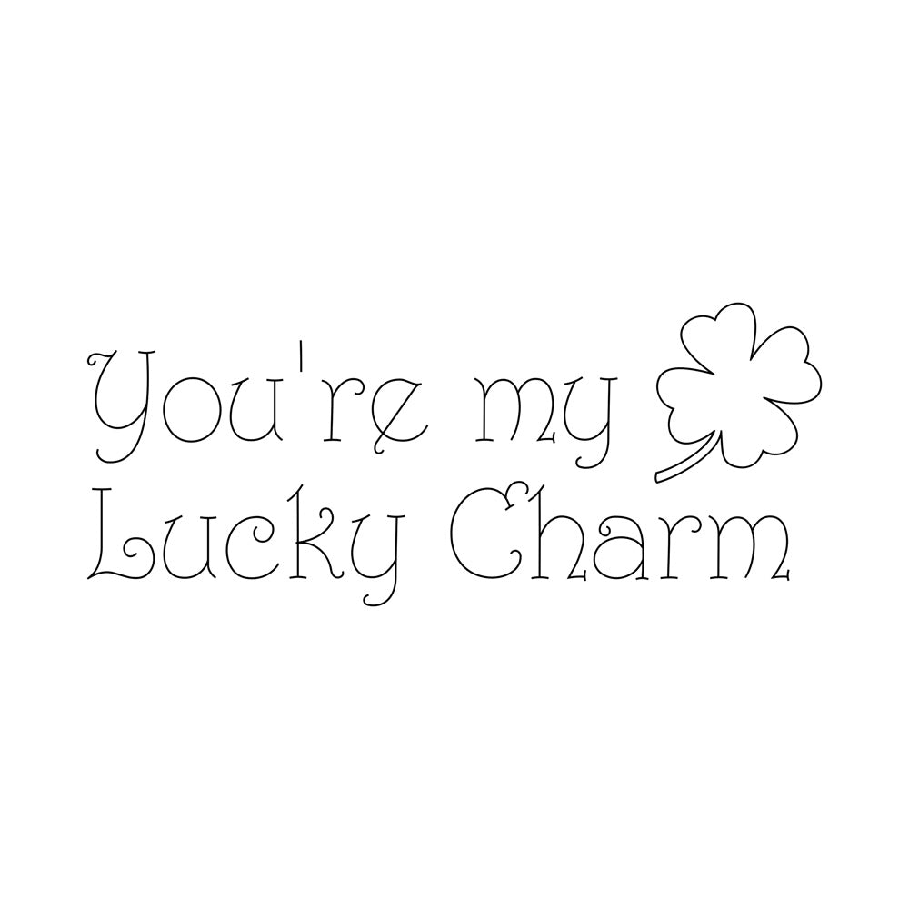 Lucky Charm Single Line SVG File