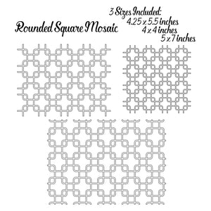 Rounded Square Mosaic Pattern