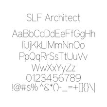 Load image into Gallery viewer, SLF-RHN Architect Single Line Engraving Font for Rhino Software