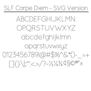 slf carpe diem svg font for inkscape hershey text extension