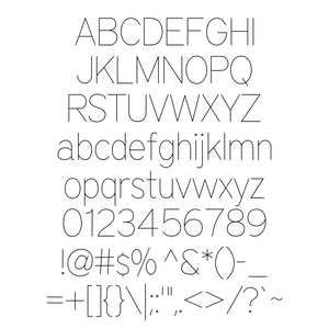 SVG Font - SLF Architect