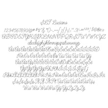 Load image into Gallery viewer, slf luciano single line font for glowforge cricut writing font sketch pen fonts writing fonts hairline font monoline font