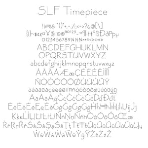 slf timpiece single line font for shaper origin