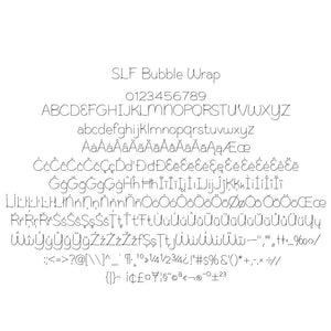 Single Line Font "Bubble Wrap"