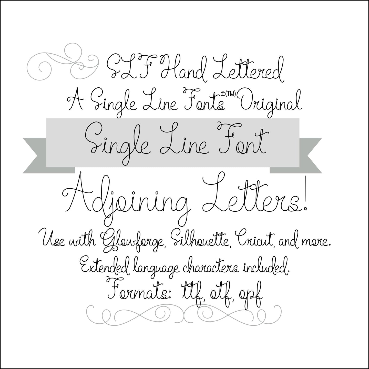 slf hand lettered single line font for silhouette cricut brother scan n cut pazzles 