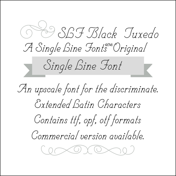 single line fonts for glowforge slf black tuxedo