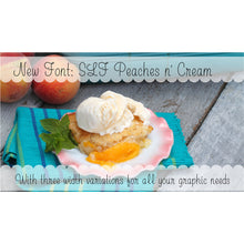 Load image into Gallery viewer, slf peaches n cream single line font