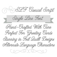 Load image into Gallery viewer, Single Line Font &quot;SLF Casual Script&quot;