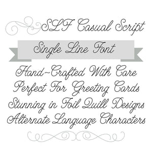 Single Line Font "SLF Casual Script"