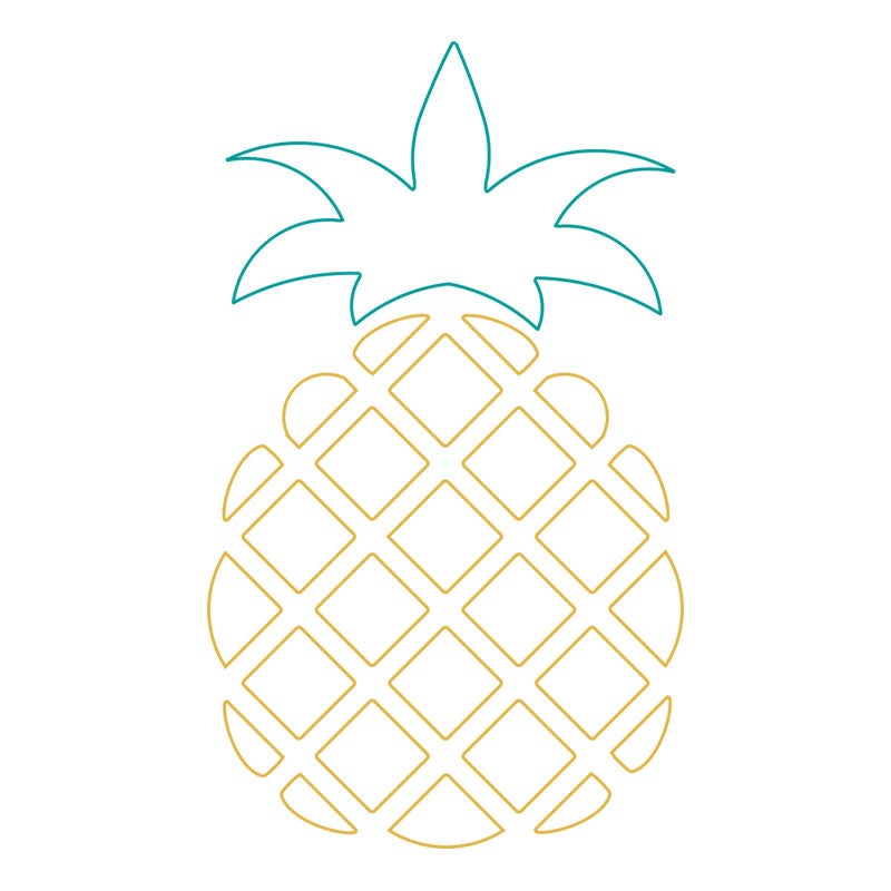 single line fonts pineappls svg download for foil quilling