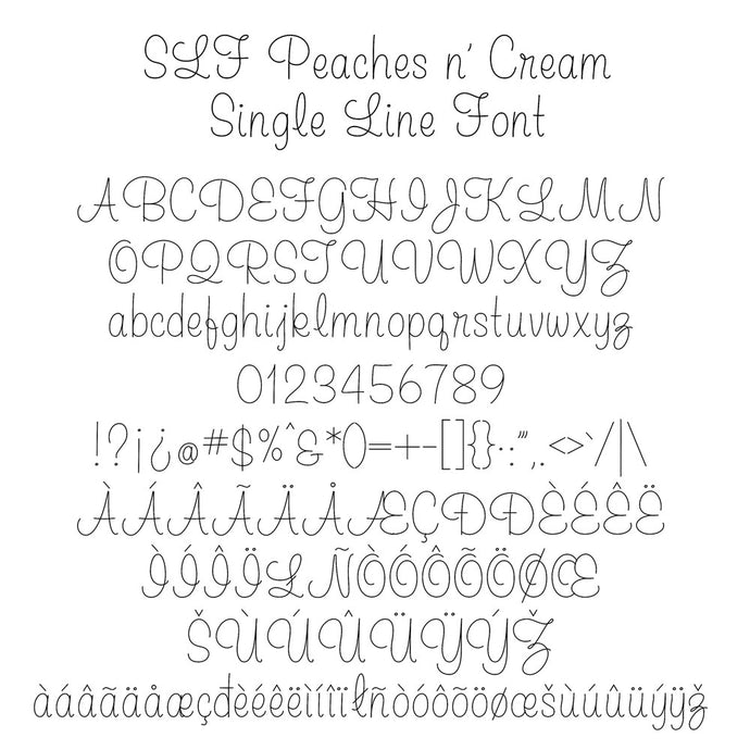 slf peaches n cream sketch pen font for silhouette