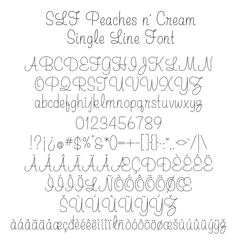 slf peaches n cream sketch pen font for silhouette